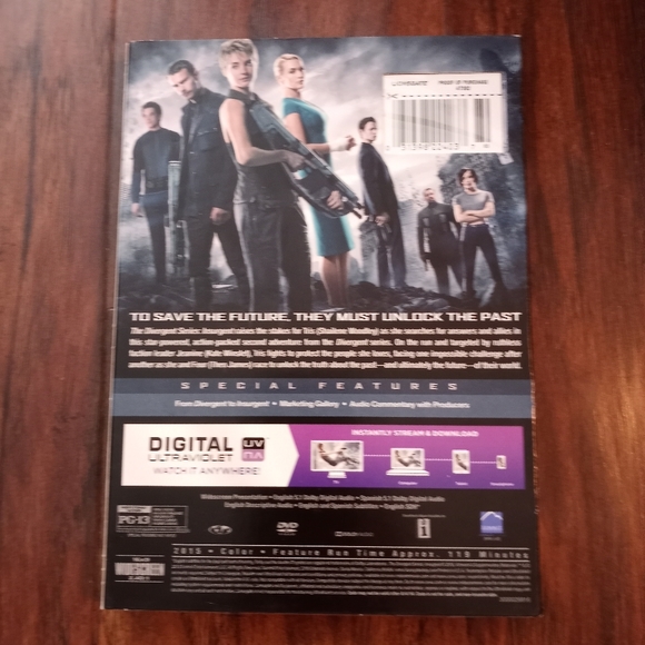 INSURGENT on DVD Hollographic Cover - Picture 2 of 2